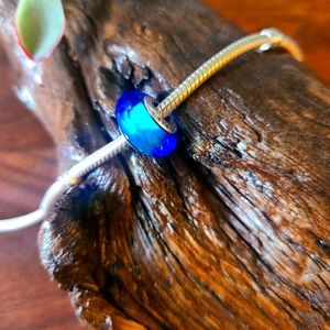Authentic Pandora Retired Aqua Sparkling Murano